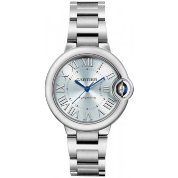 Réplique Montre Cartier Ballon Bleu de Cartier cadran bleu en acier pour homme WSBB0062