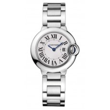 Réplique Montre Cartier Ballon Bleu 28 mm avec cadran opalin argenté pour femme WSBB0067