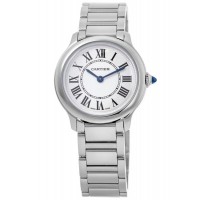 Réplique Montre Cartier Ronde Must De Cartier pour femme en acier avec cadran argenté WSRN0033