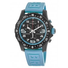 Réplique Montre pour homme Breitling Professional Endurance Pro avec cadran noir et bracelet en caoutchouc bleu X82310281B1S1