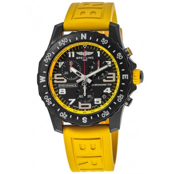 Réplique Montre Breitling Professional Endurance Pro avec bracelet en caoutchouc jaune pour homme X82310A41B1S1