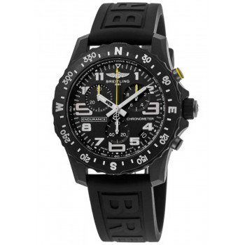 Réplique Montre pour homme Breitling Endurance Pro avec cadran noir et bracelet en caoutchouc X82310E51B1S1