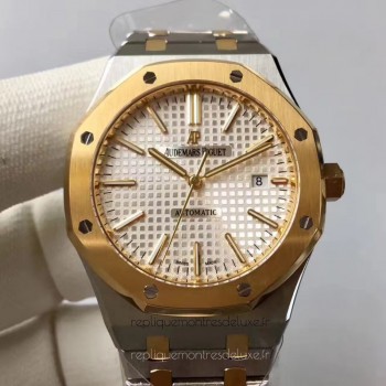 Réplique Montre Audemars Piguet Royal Oak 15400 Acier inoxydable Or jaune argent Dial 