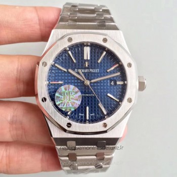 Réplique Montre Audemars Piguet Royal Oak 15400 Acier inoxydable Bleu Dial 