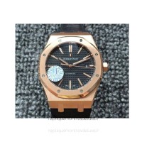 Réplique Montre Audemars Piguet Royal Oak 15400 Or rose Noir Dial 