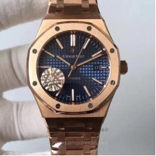 Réplique Montre Audemars Piguet Royal Oak 15400 Or rose Bleu Dial 