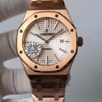 Réplique Montre Audemars Piguet Royal Oak 15400 Or rose argent Dial 