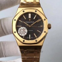 Réplique Montre Audemars Piguet Royal Oak 15400 Or jaune Noir Dial 