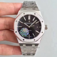 Réplique Montre Audemars Piguet Royal Oak 15450 Acier inoxydable Noir Dial 