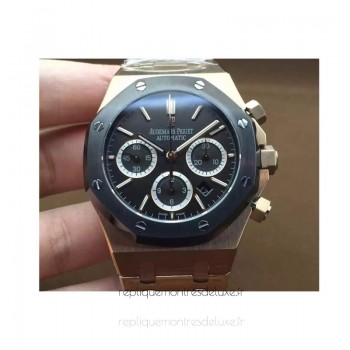 Réplique Montre Audemars Piguet Royal Oak 26320 Or rose Noir Dial