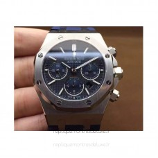 Réplique Montre Audemars Piguet Royal Oak 26320 Acier inoxydable Bleu Dial Bracelet en caoutchouc