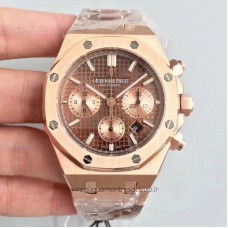 Réplique Montre Audemars Piguet Royal Oak Chronographe 26320 Or rose Chocolate Dial