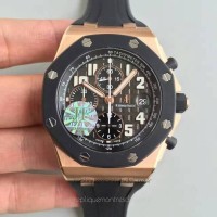 Réplique Montre Audemars Piguet Royal Oak Offshore 25940O.OO.D002CA.01 Or rose Ceramic Gris Dial