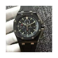 Réplique Montre Audemars Piguet Royal Oak Offshore 26400AU.OO.A002CA.01 Carbone forgé Noir Dial 