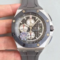 Réplique Montre Audemars Piguet Royal Oak Offshore 26400IO.OO.A004CA.01 Acier inoxydable Noir Dial 