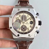 Réplique Montre Audemars Piguet Royal Oak Offshore 26470ST.OO.A801CR.01 Acier inoxydable marron Dial 