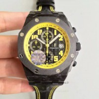 Réplique Montre Audemars Piguet Royal Oak Offshore Bumble Bee 26176FO.OO.D101CR.02 Carbone forgé Noir Dial