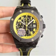 Réplique Montre Audemars Piguet Royal Oak Offshore Bumble Bee 26176FO.OO.D101CR.02 Carbone forgé Noir Dial