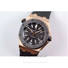 Réplique Montre Audemars Piguet Royal Oak Offshore Plongeur 15340 Or rose Noir Dial 