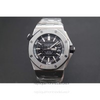 Réplique Montre Audemars Piguet Royal Oak Offshore Plongeur 15703 Acier inoxydable Noir Dial Acier inoxydable Bracelet