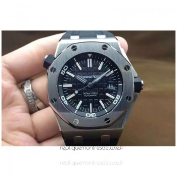 Réplique Montre Audemars Piguet Royal Oak Offshore Plongeur 15710 Acier inoxydable Noir Dial 