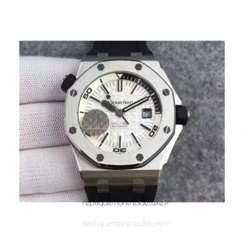 Réplique Montre Audemars Piguet Royal Oak Offshore Plongeur 15710 Acier inoxydable Blanc Dial 