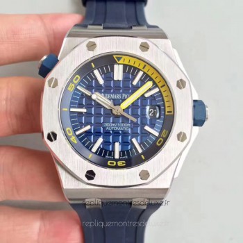 Réplique Montre Audemars Piguet Royal Oak Offshore Plongeur 15710ST.OO.A027CA.01 Acier inoxydable Bleu Dial 