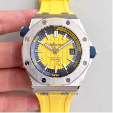 Réplique Montre Audemars Piguet Royal Oak Offshore Plongeur 15710ST.OO.A051CA.01 Acier inoxydable Jaune Dial 