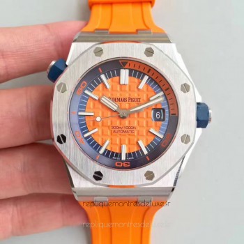 Réplique Montre Audemars Piguet Royal Oak Offshore Plongeur 15710ST.OO.A070CA.01 Acier inoxydable Orange Dial 