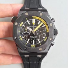 Réplique Montre Audemars Piguet Royal Oak Offshore Plongeur Chronographe 26703 Noir Ceramic Noir Dial 