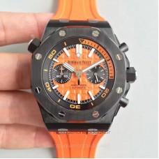 Réplique Montre Audemars Piguet Royal Oak Offshore Plongeur Chronographe 26703 Ceramic Orange Dial 