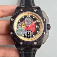 Réplique Montre Audemars Piguet Royal Oak Offshore Grand Prix 26290IO.OO.A001VE.01 Carbone forgé Red Dial 