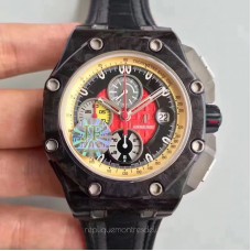 Réplique Montre Audemars Piguet Royal Oak Offshore Grand Prix 26290IO.OO.A001VE.01 Carbone forgé Red Dial 