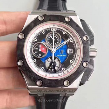 Réplique Montre Audemars Piguet Royal Oak Offshore Grand Prix 26290PO.OO.A001VE.01 Acier inoxydable Bleu Dial 