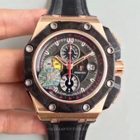 Réplique Montre Audemars Piguet Royal Oak Offshore Grand Prix 26290RO.OO.A001VE.01 Or rose Noir Dial 