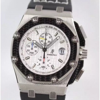 Réplique Montre Audemars Piguet Royal Oak Offshore Juan Pablo Montoya 2603010.OO.D001IN.01 Titanium Blanc Dial