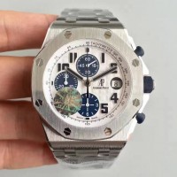 Réplique Montre Audemars Piguet Royal Oak Offshore Navy 26170ST.OO.D305CR.01 Acier inoxydable Blanc Dial