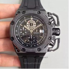 Réplique Montre Audemars Piguet Royal Oak Offshore Survivor 26165IO.OO.A002CA.01 Titanium Noir Dial