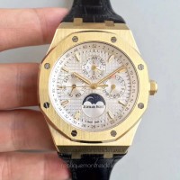 Réplique Montre Audemars Piguet Royal Oak Calendrier perpétuel 41MM 26574BA.OO.1220BA.01 Or jaune argent Dial