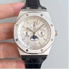 Réplique Montre Audemars Piguet Royal Oak Calendrier perpétuel 41MM 26574ST.OO.1220ST.01 Acier inoxydable argent Dial