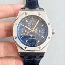 Réplique Montre Audemars Piguet Royal Oak Calendrier perpétuel 41MM 26574ST.OO.1220ST.02 Acier inoxydable Bleu Dial