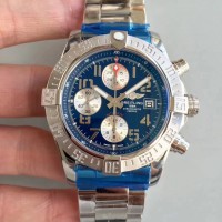 Réplique du chronographe automatique Breitling Avenger II A1338111/C870SS en acier inoxydable avec cadran bleu