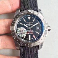 Réplique Breitling Avenger II GMT Cadran noir en acier inoxydable A3239010/BF04/109W/M20BASA.1