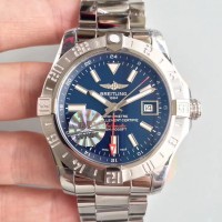 Réplique Breitling Avenger II GMT Cadran Bleu en acier inoxydable A3239011-C872SS