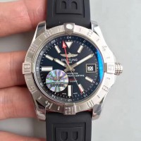 Réplique Breitling Avenger II GMT cadran noir en acier inoxydable A3239011/BC35/152S