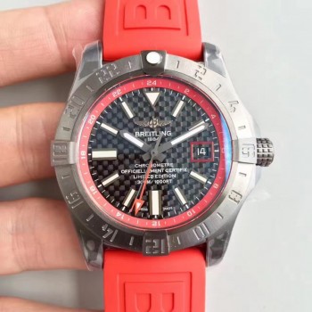 Réplique Breitling Avenger II GMT Cadran en fibre de carbone en acier inoxydable A3239011/BC35/433X/A20BA.1