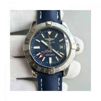 Réplique Breitling Avenger II GMT Cadran Bleu en acier inoxydable A3239011/C872/105X/A20BA.1