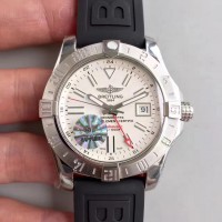 Réplique Breitling Avenger II GMT Cadran Blanc en acier inoxydable A3239011/G778/153S