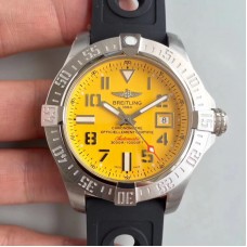 Breitling Avenger II Seawolf A1733110/BC30/152S/A20SS.1 Cadran jaune en acier inoxydable