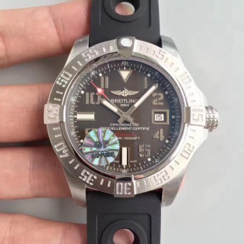 Réplique Breitling Avenger II Seawolf A1733110/F563/152S cadran anthracite en acier inoxydable